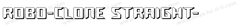 Robo-Clone Straight字体转换
